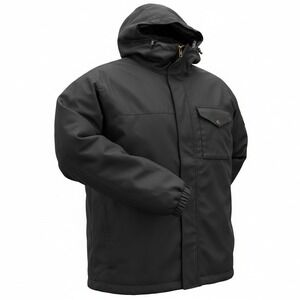Burton Mens‎ Black Hooded Jacket Lightweight Rain Zip Up Casual Outdoor Travel